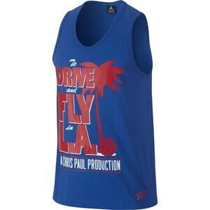 Sz Med NIKE Jordan Chris Paul LA Tank Top Blue Red 623999-480 NWT